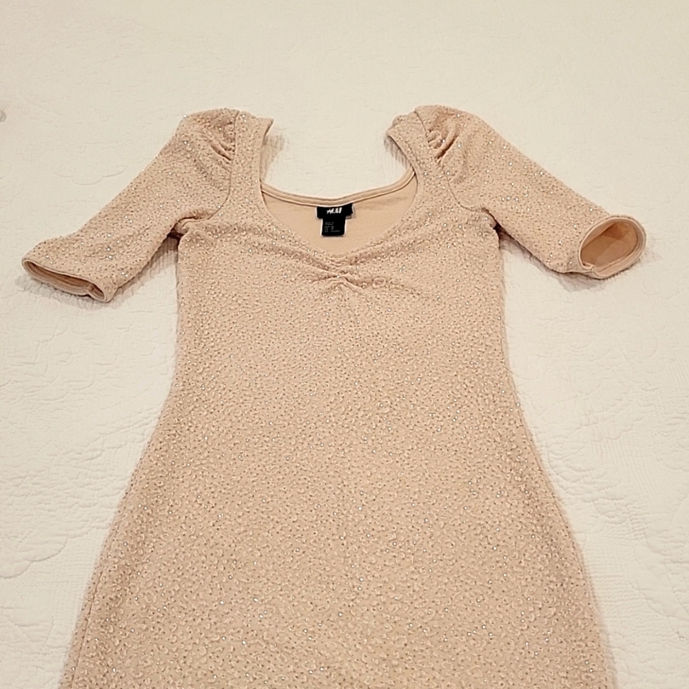 H&M Dress Cream Nude color Size XS